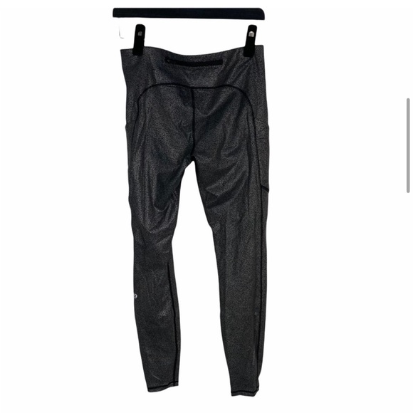 LULULEMON High Waisted Luminosity Foil Speed Up Tight w/ Pockets - Picture 3 of 5